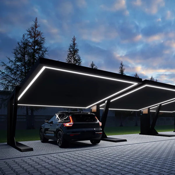 SUV Carport mit Solar