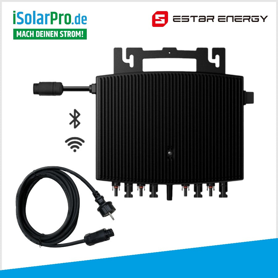 2000W ESTAR Energy ES-2000-W · 2000 VA Mikrowechselrichter · 4 MPPT · WiFi/Bluetooth · IP67
