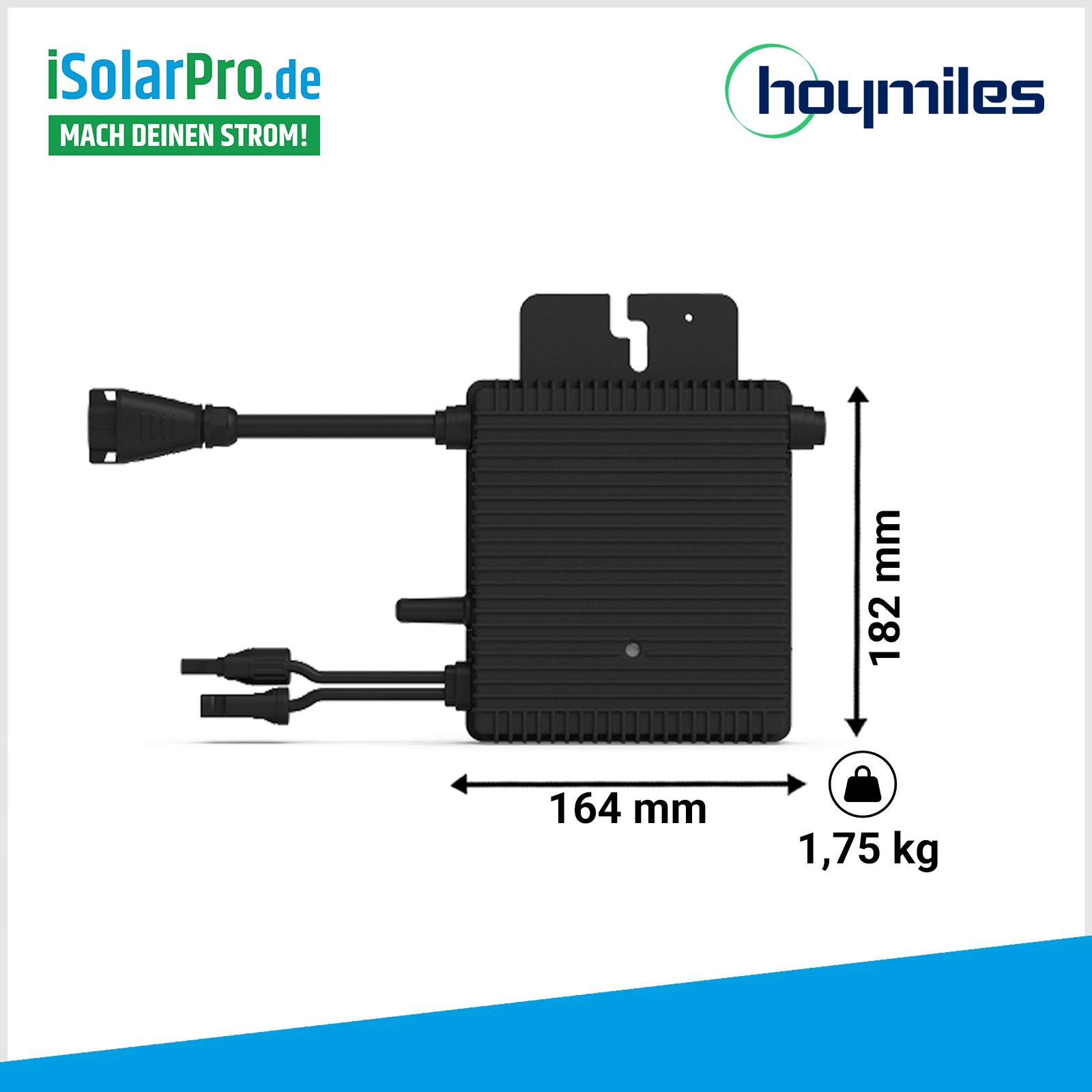 400W Hoymiles Mikro Wechselrichter HMS-400-1T Inverter Solar Balkonkraftwerk