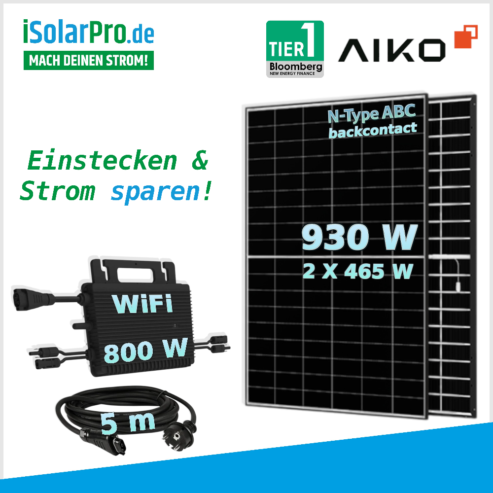 930w / 800w Balkonkraftwerk Bundle