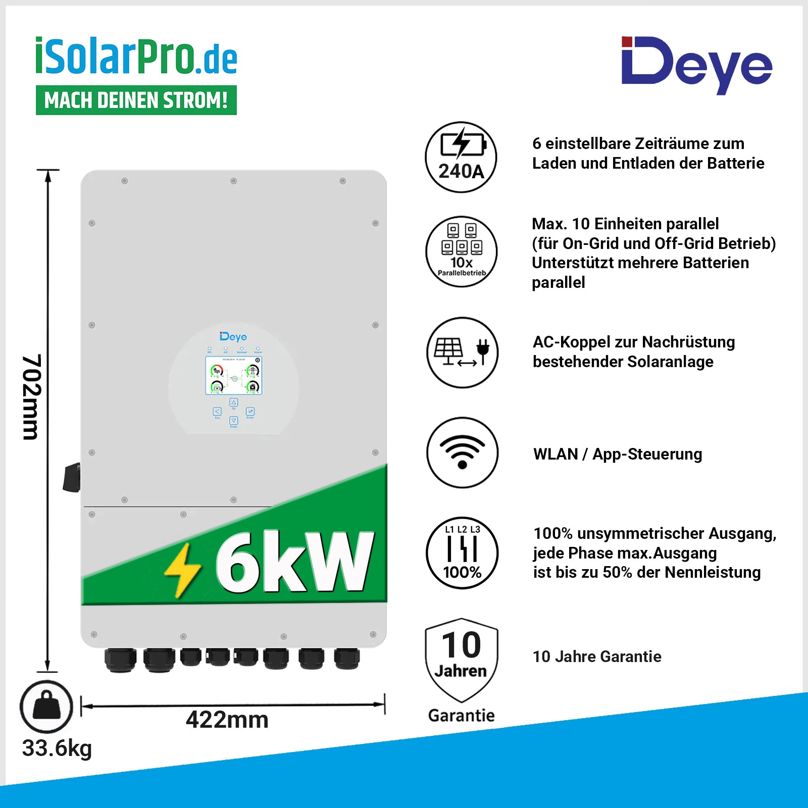 6kW_Deye_Hybrid-Wechselrichter_48V_SUN-6K-SG04LP3-EU_Dreiphasig_Niederspannungsbatterie
