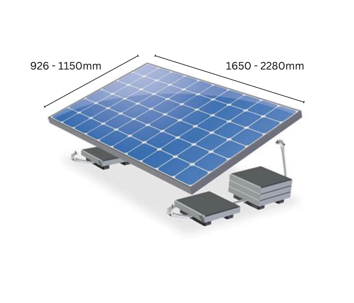 Van der Valk ValkBox 3 - Flachdach - Set für 1 Modul - 20° Neigung