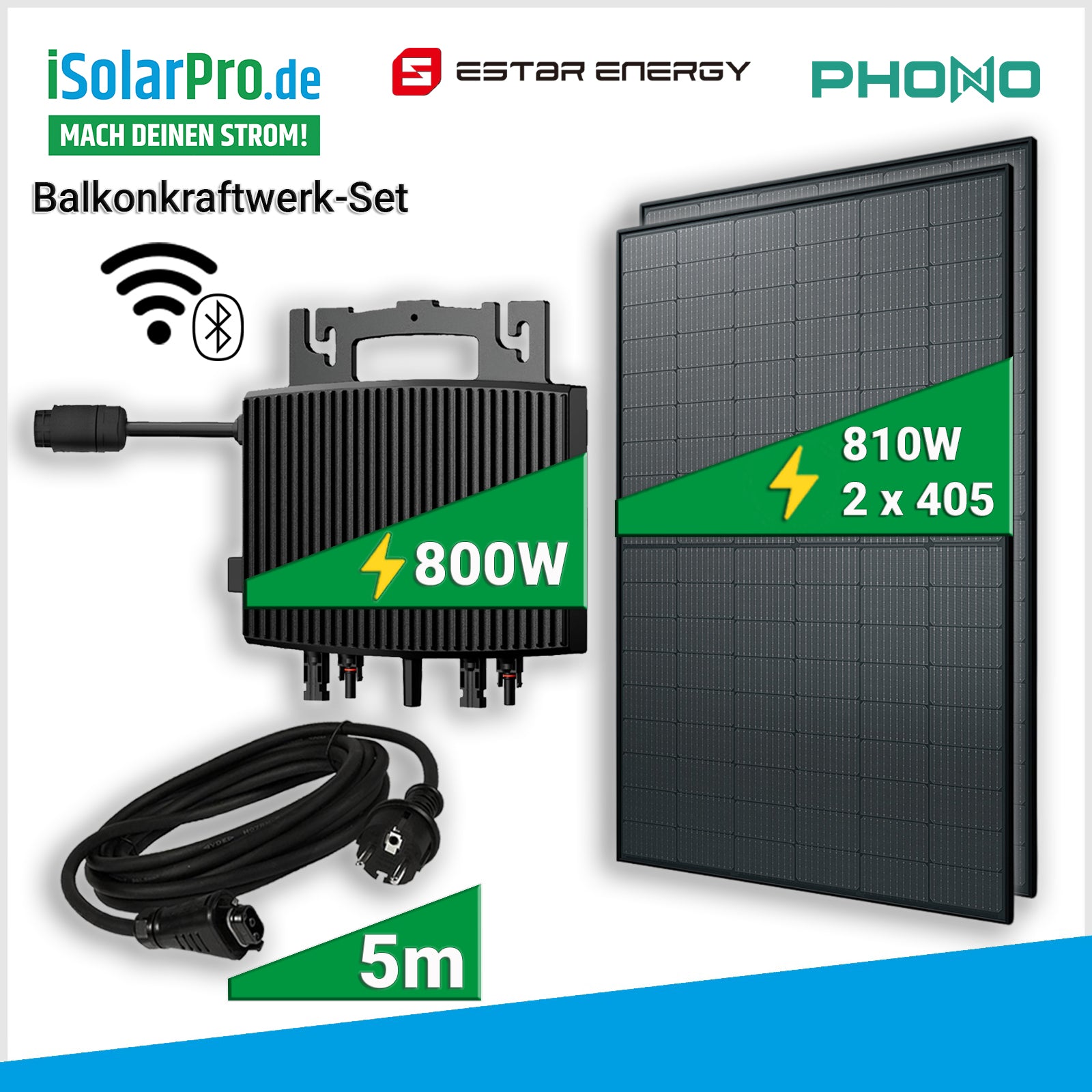 800W_Balkonkraftwerk_Set_1x_ESTAR_ENERGY_ES-800-W_Mikro_Wechselrichter_2x_405W_PHONO_Solarmodule_1