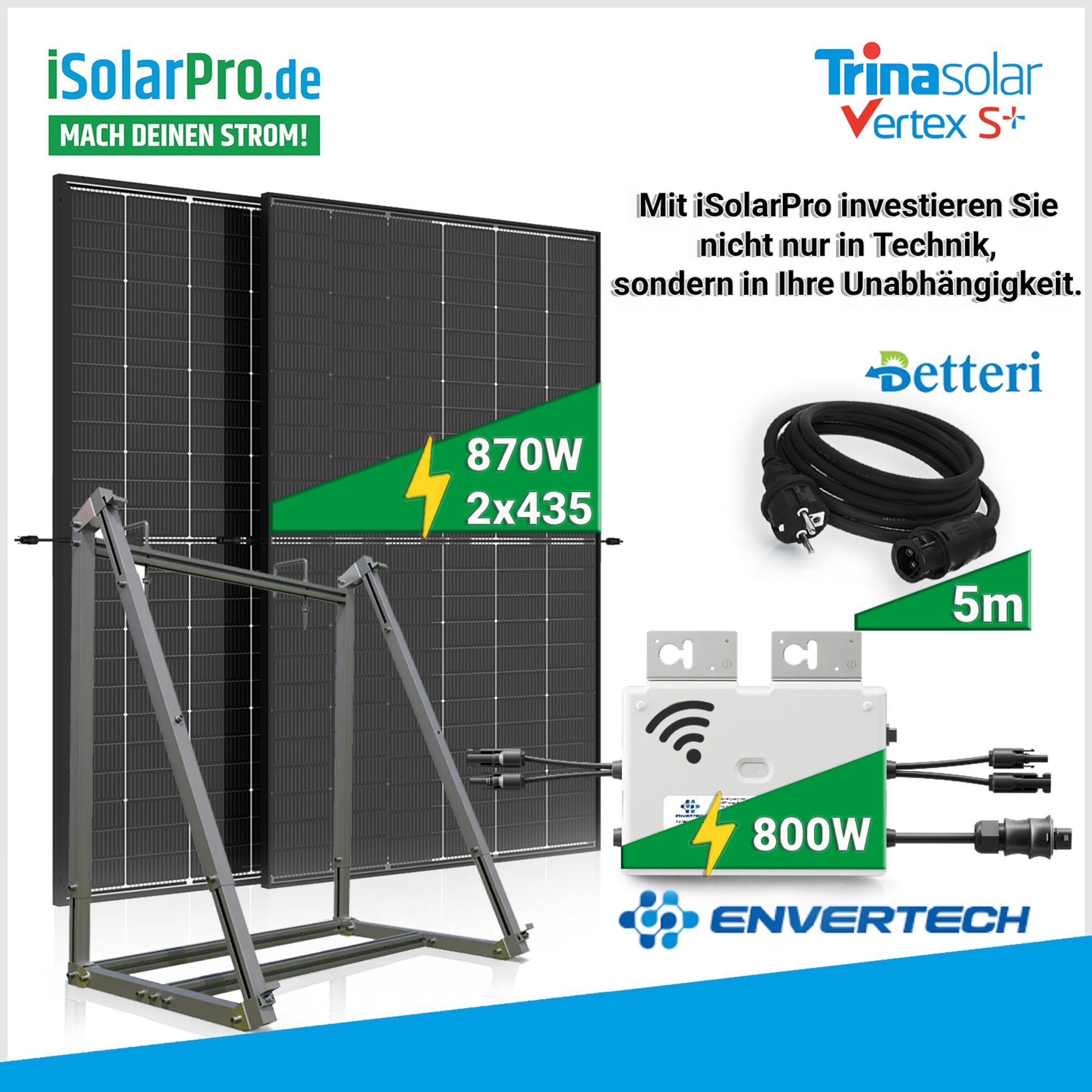 870W_800W_Premium_Balkonkraftwerk_Set_2_Trina_435_W_Bifazial_Doppelglas_Envertech_EVT800_HUX-POWER_2.0_Halterung_5_m_Kabel