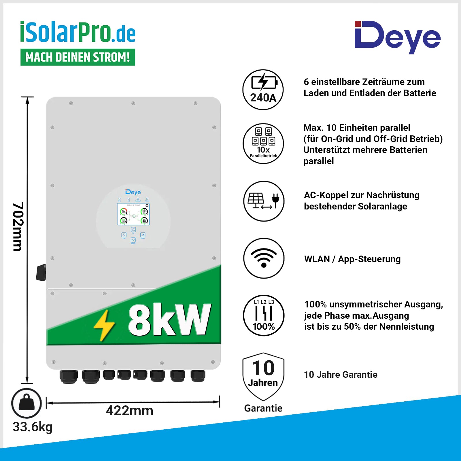 8kW_Deye_Hybrid-Wechselrichter_48V_SUN-8K-SG04LP3-EU_Dreiphasig_Niederspannungsbatterie