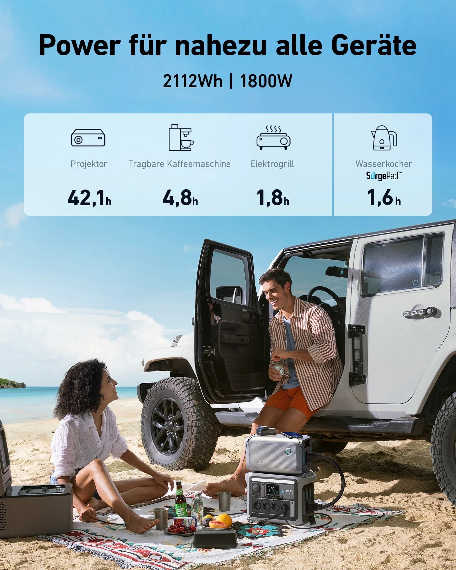 1.056kWh Anker SOLIX BP1000 Erweiterungsakku - 1056Wh LiFePO4