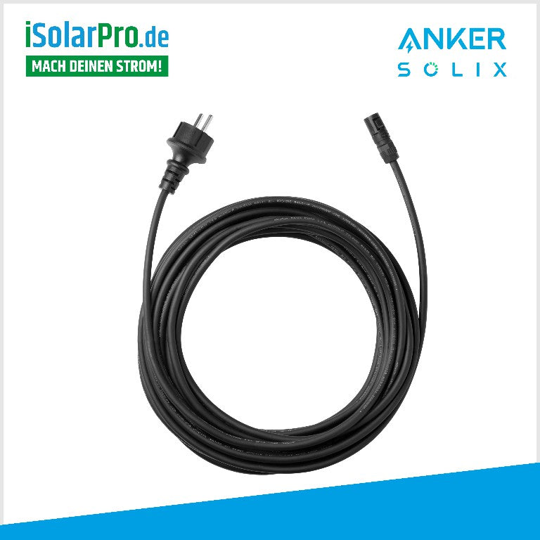 15 Meter Anker SOLIX Solarbank Schuko Anschlusskabel (15m)