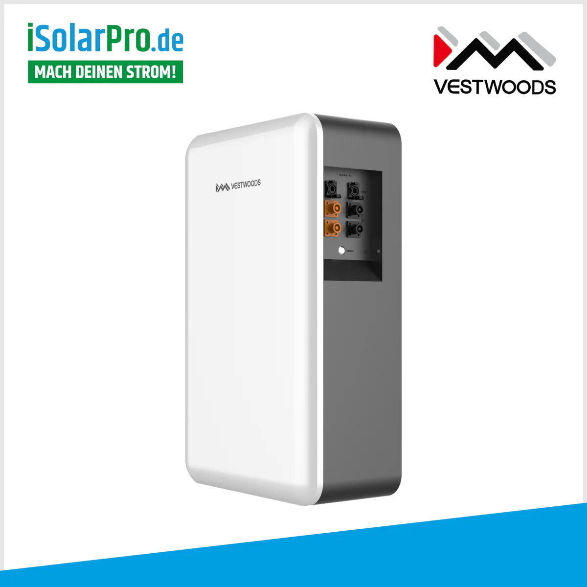 10 kW PV-Anlage Set 24 x 435W Trina Vertex S+, 10 kW Deye Wechselrichter + 10kWh VESTWOODS Solar Stromspeicher Niedervoltbatterie