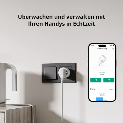 Zendure Satellite Plug Smart Plug App-Steuerung Intelligente Steckdose