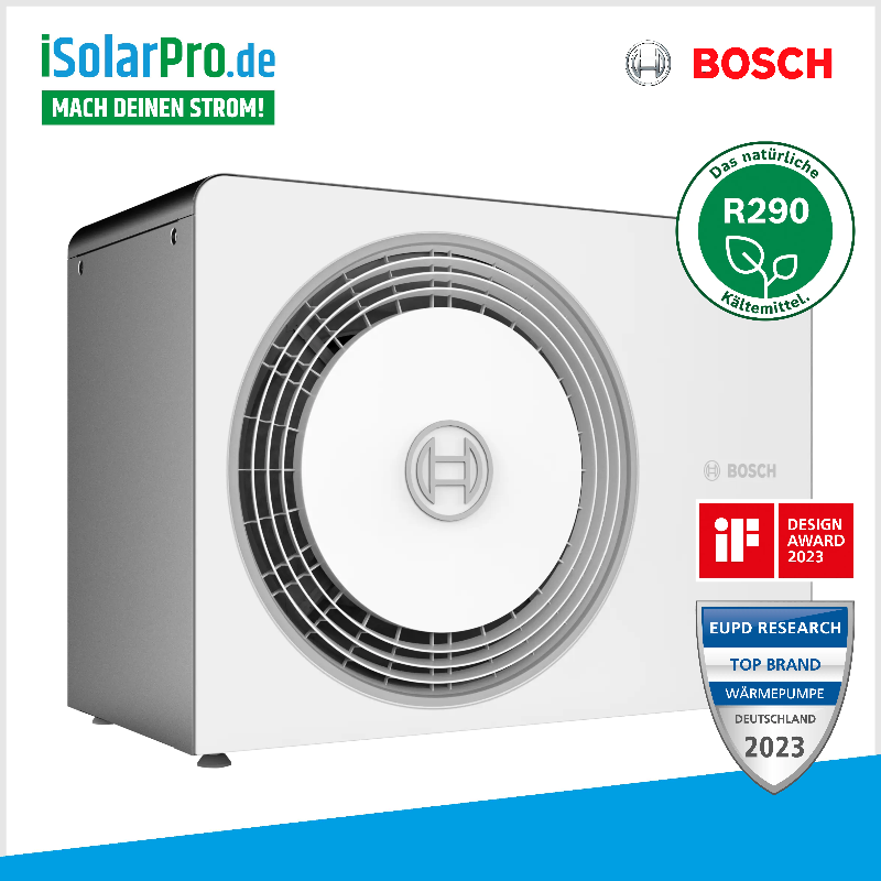 7kW Bosch Monoblock Luft-Wasser-Wärmepumpe Compress 5800i AW