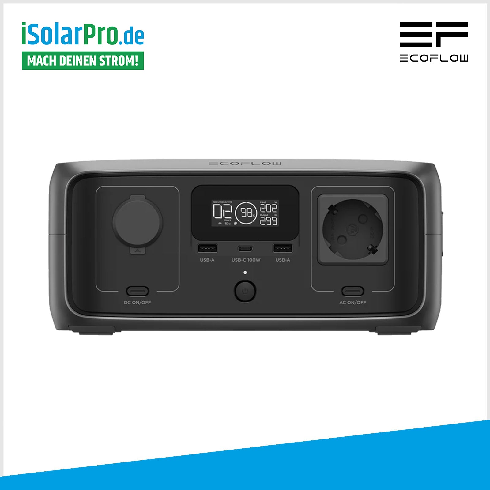 245 Wh ECOFLOW RIVER 3 - Portable Powerstation
245 Wh ECOFLOW RIVER 3 UPS - Portable Powerstation