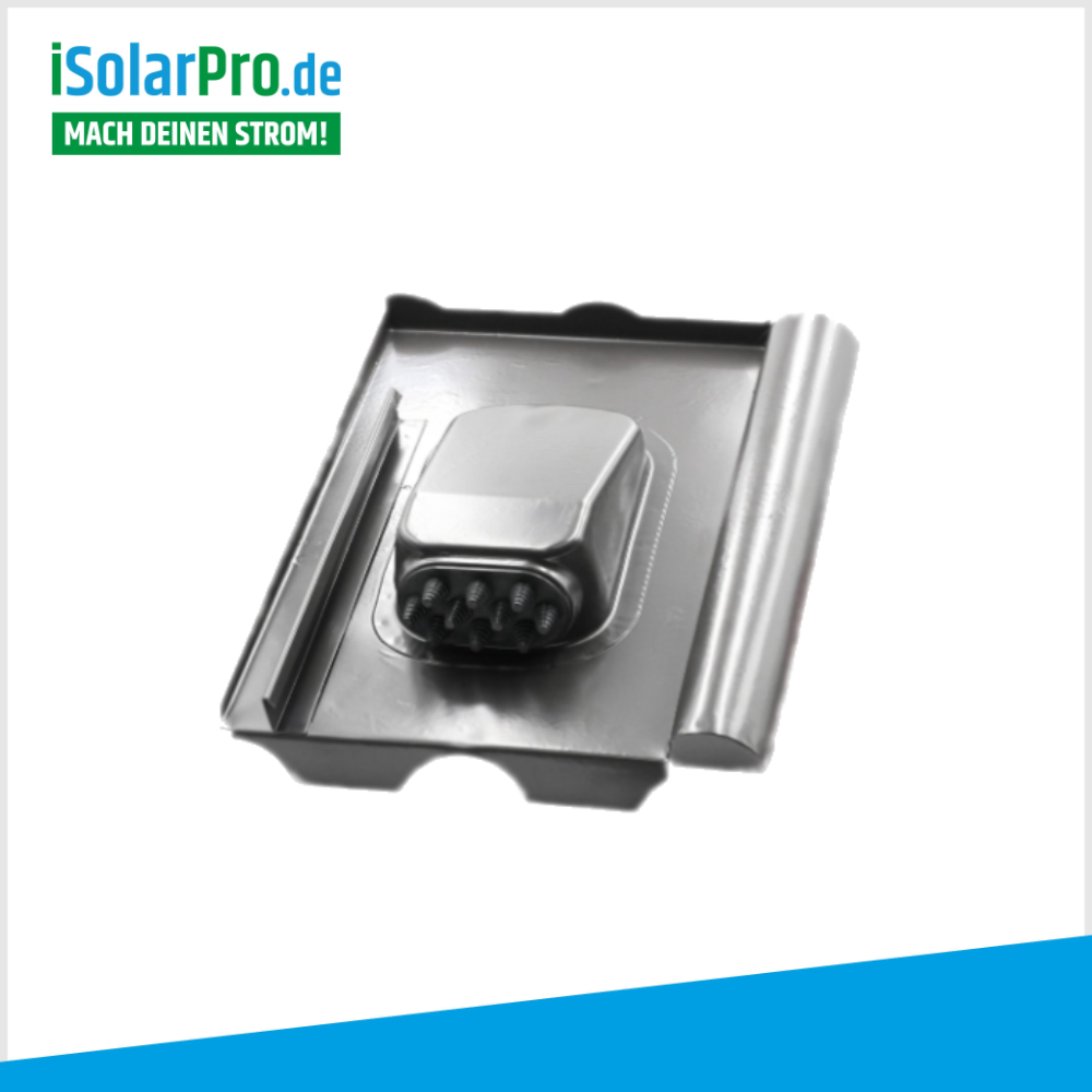 Steildachdurchführung Frankfurter Pfanne · FEUERVERZINKT · PV Kabeldurchführung · 3–45 mm · EPDM