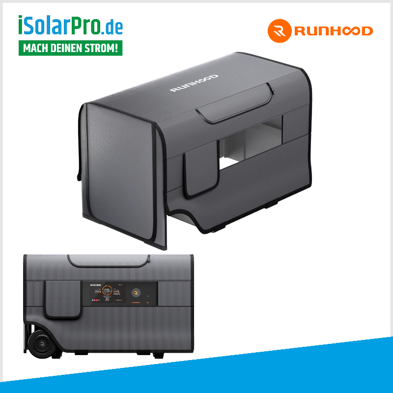 RUNHOOD Cover Wasserdichte Tasche für F2400 Balkonkraftwerk Solar-Speicher Portable Power Station