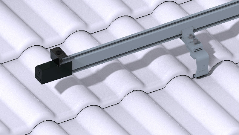 SUNKON Mittelklemmen schwarz 30-40mm Solarmodule Solaranlage Montage