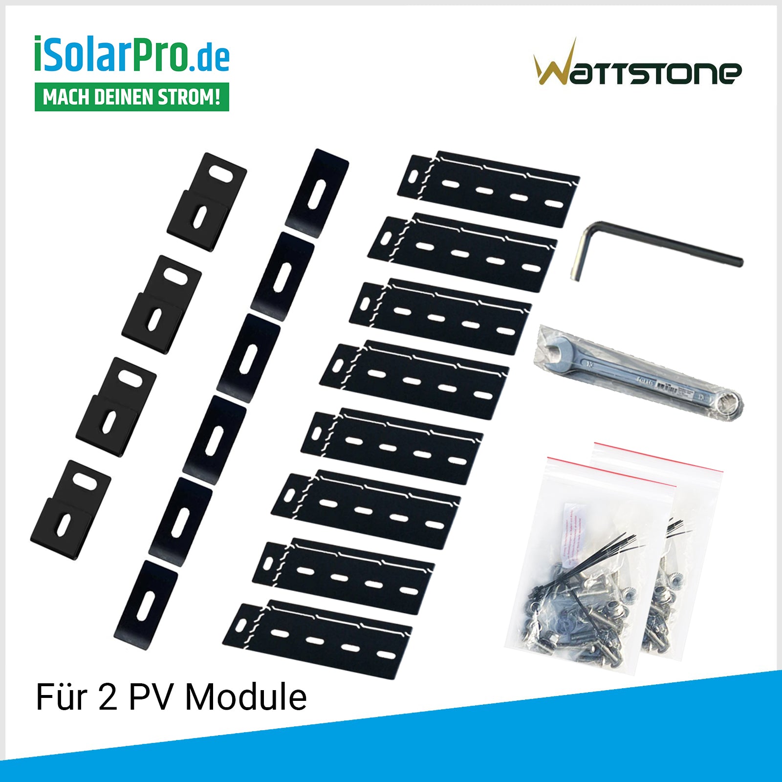 ZaunPV_Wattstone_Montagepaket_Angewinkelt_f_r_2_x_PV-Modul_-_Stahl_Schwarz_pulverbeschichtet