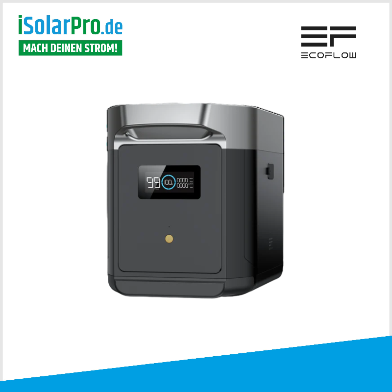 2kWh EcoFlow Delta 2 Max Intelligenter Zusatzakku / Batterie / Speicher