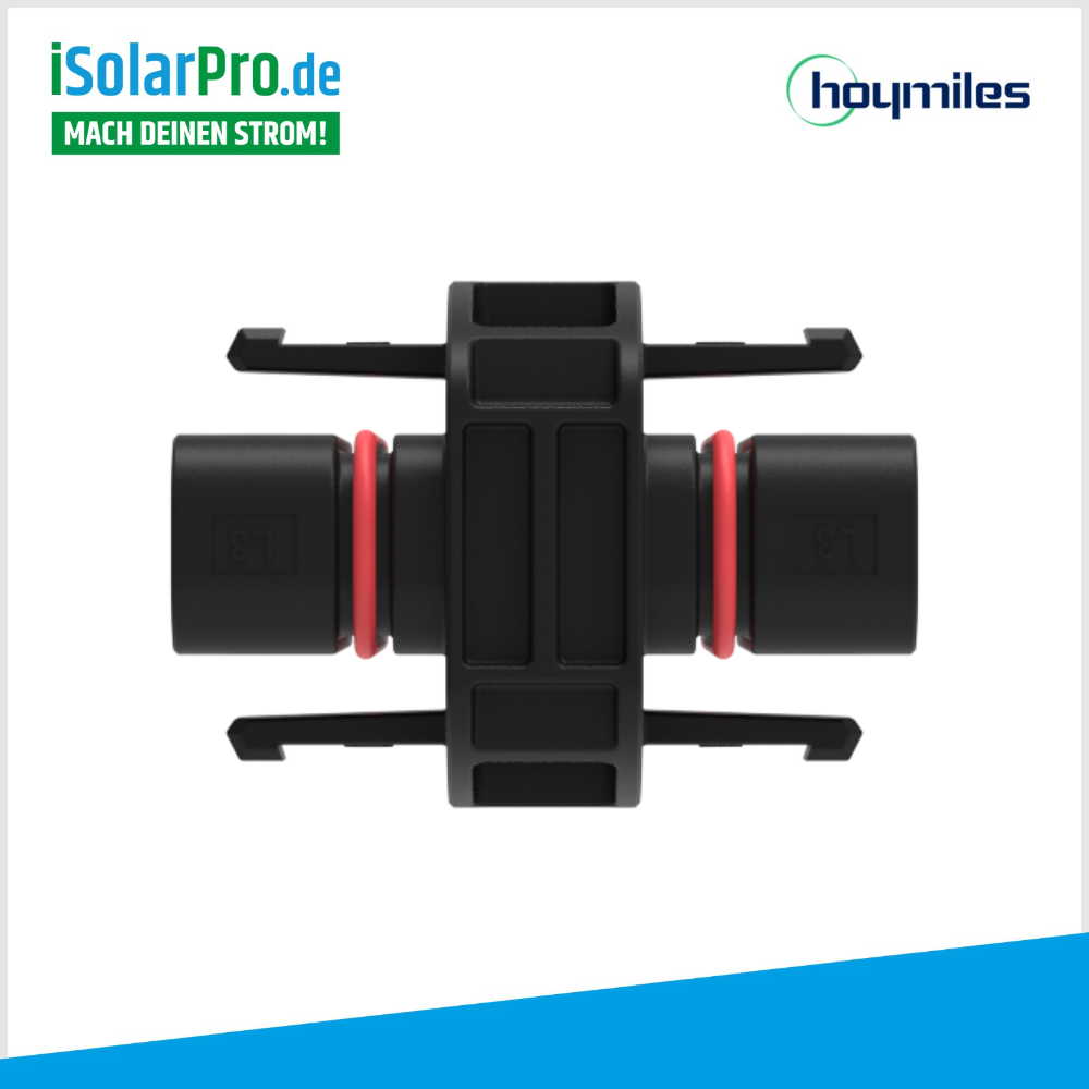 Hoymiles Flex T5 EC VerlĂ€ngerungsstecker · fĂŒr MiT-Serie · 500 V · 40 A · IP68 · AC-Trunk VerlĂ€ngerung