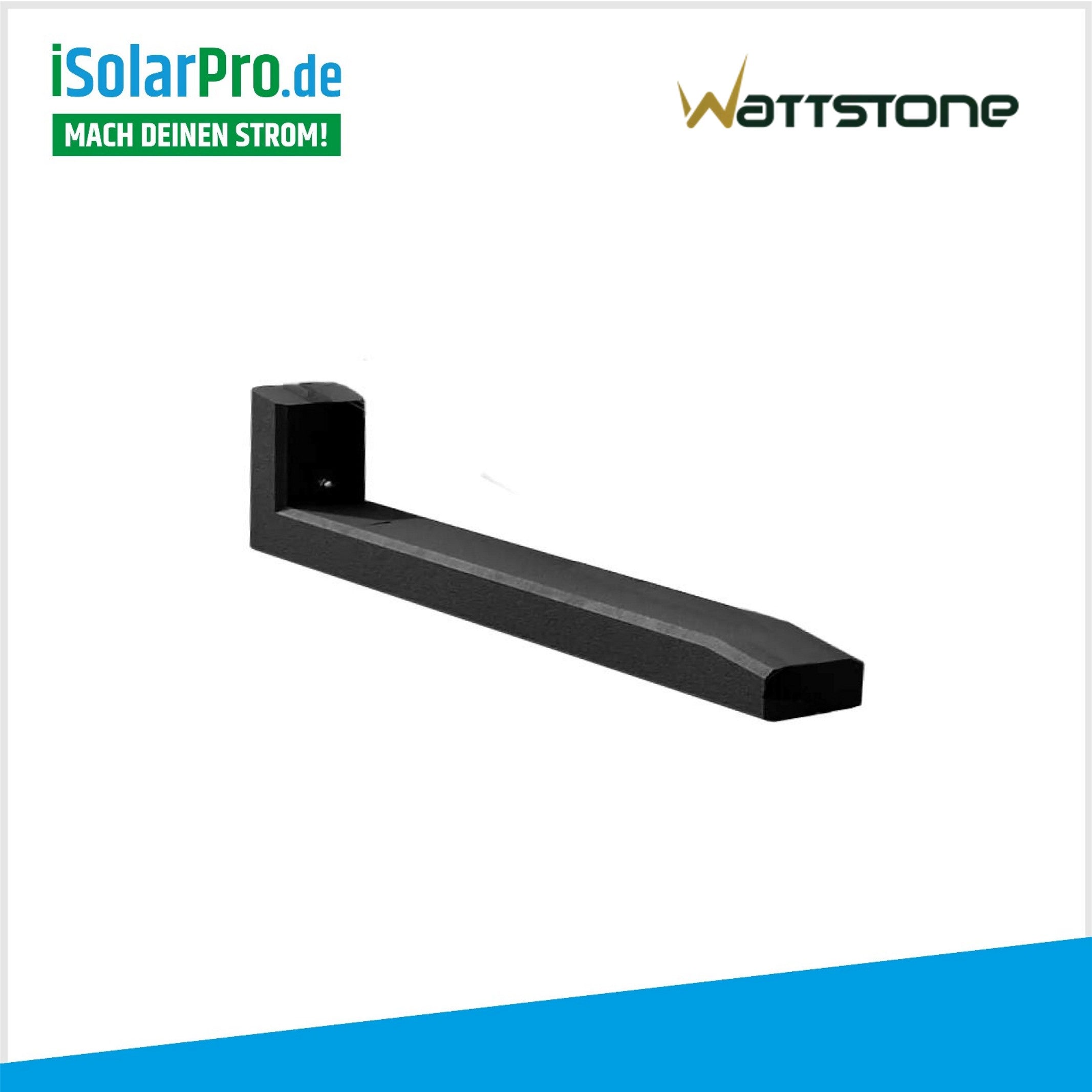 10 Grad V2 Coating Wattstone Flachdach Aufständerung aus Feinbeton für PV Solarmodule