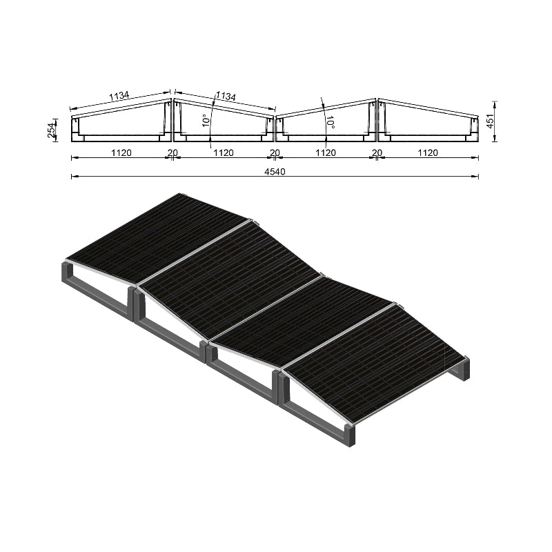 10 Grad XL Wattstone Flachdach PV-Aufständerung Betonsockel aus Feinbeton Anthrazit
*10 Grad XL Wattstone Flachdach PV-Aufständerung Betonsockel aus Feinbeton Anthrazit