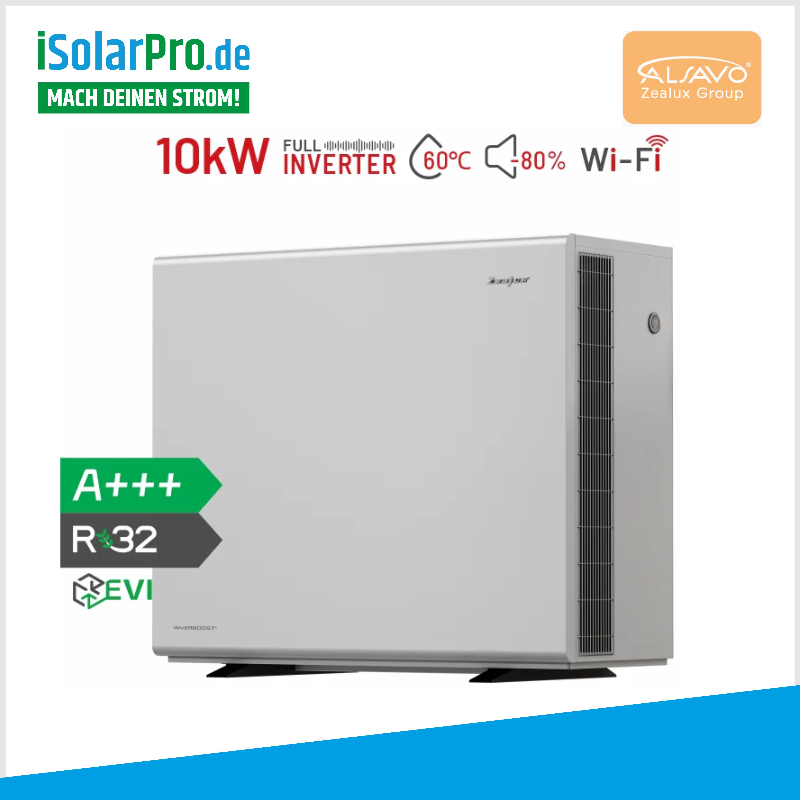 10kW Zealux Inverboost Pad EVI Luft-Wasser-Wärmepumpe Monoblock XAH10Csiu32-S