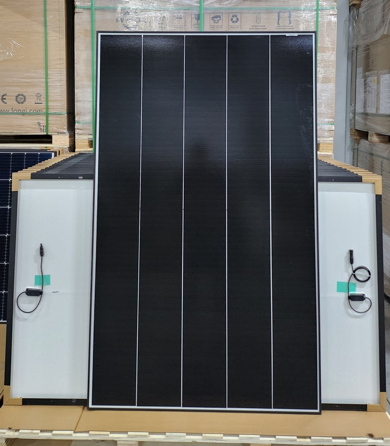 1500W Balkonkraftwerk - Set 4x 415W HYUNDAI SHINGLED BLACK FRAME Solarmodule + 1500W Hoymiles Wechselrichter