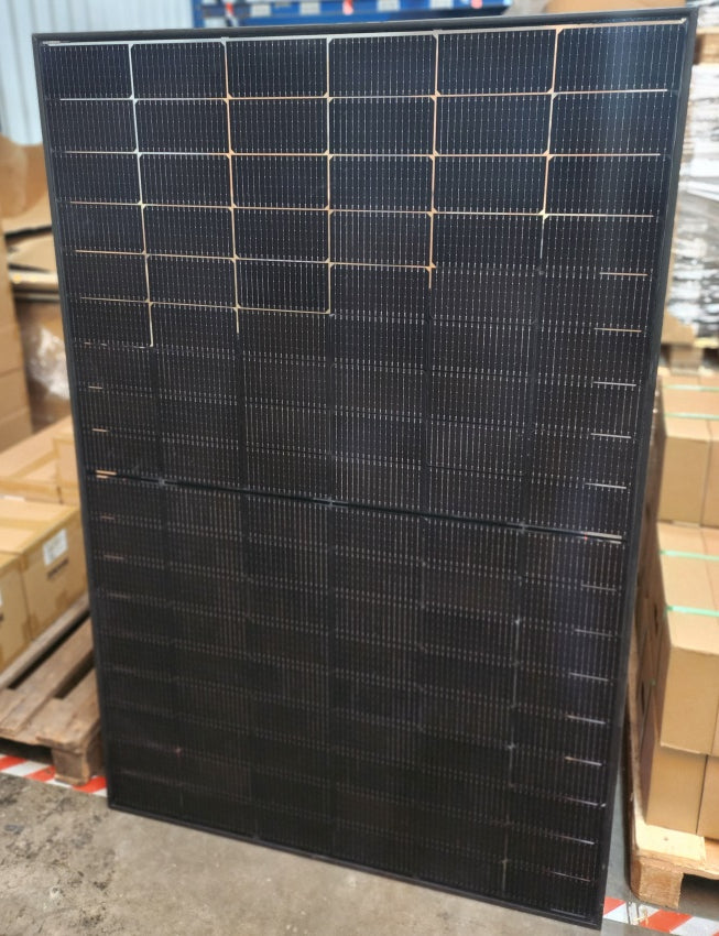 430W HUX-POWER TRANSPARENT TOPCon Full Black Bifacial N-Type Solarmodule 1722x1134x30 Photovoltaik Solarpanel