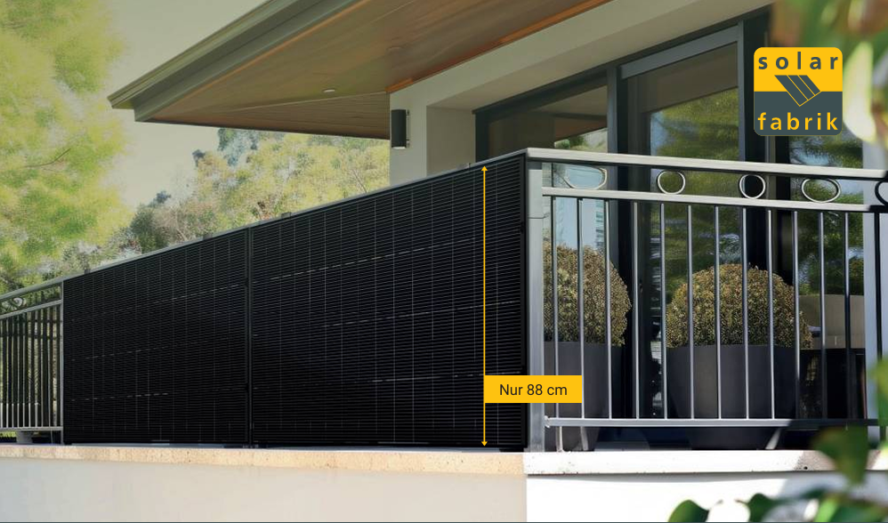 B-Ware 315Wp Solar Fabrik Mono S5 Halfcut Solarmodule Glas/Glas, N-Type, bifazial 1650 x 880 x 30mm