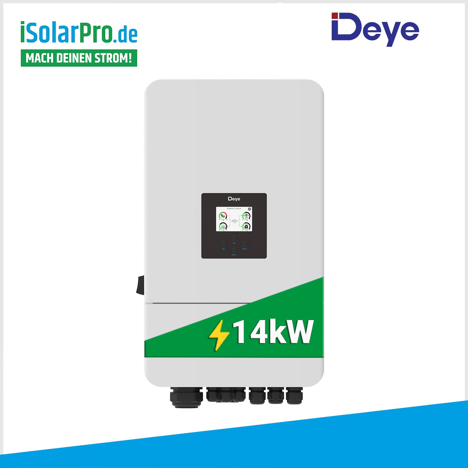 14kW Deye Hybrid Wechselrichter 48V SUN-14K-SG05LP3-EU-SM2 Dreiphasig Niedervoltbatterie