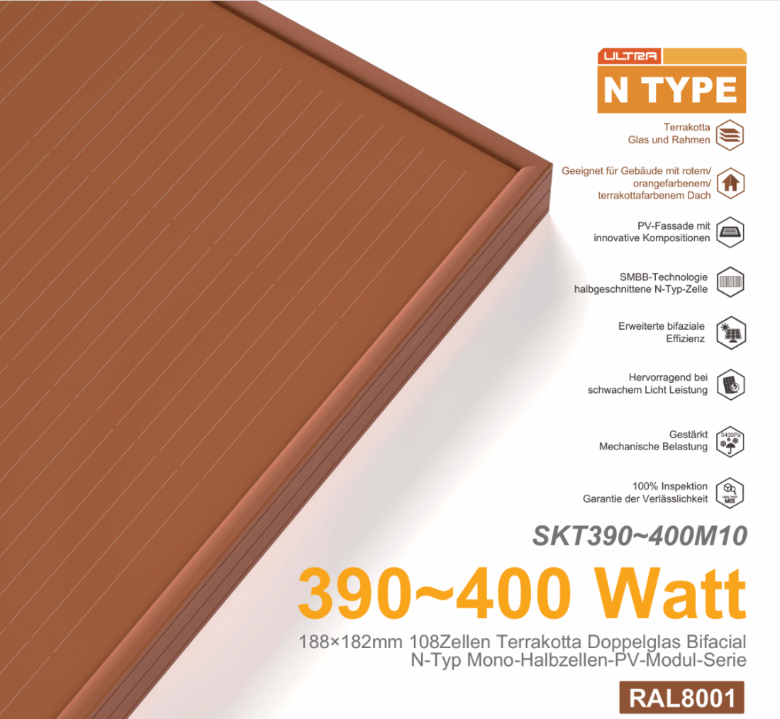 400W_SAKETE_Terracotta_RAL8001_Orange_Doppelglas_Bifacial_N-Typ_Mono_Halbzellen_PV-Module_Solarmodule_1762x1134x30_Photovoltaik_Solarpanel_1
