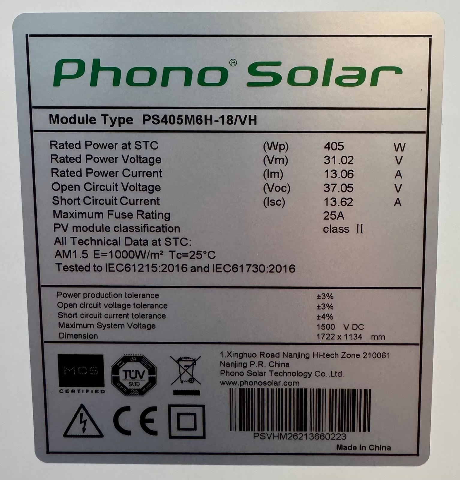 405W_PHONO_SOLAR_PS405_M6-10B-B-Full_Black_TwinPlus_Series_MONO-PERC_1722x1134x30mm_Solarpanel_Solarmodul_Photovoltaik