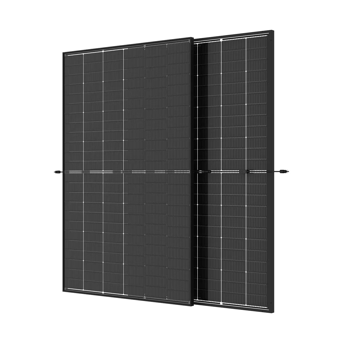 800W/2240kWh Balkonkraftwerk mit Hoymiles Batterie + 2x 435W Trina VertexS+ Solarmodule + Wechselrichter + Smartmeter mit 15 Grad Wattstone Flachdachaufständerung in Ost-West