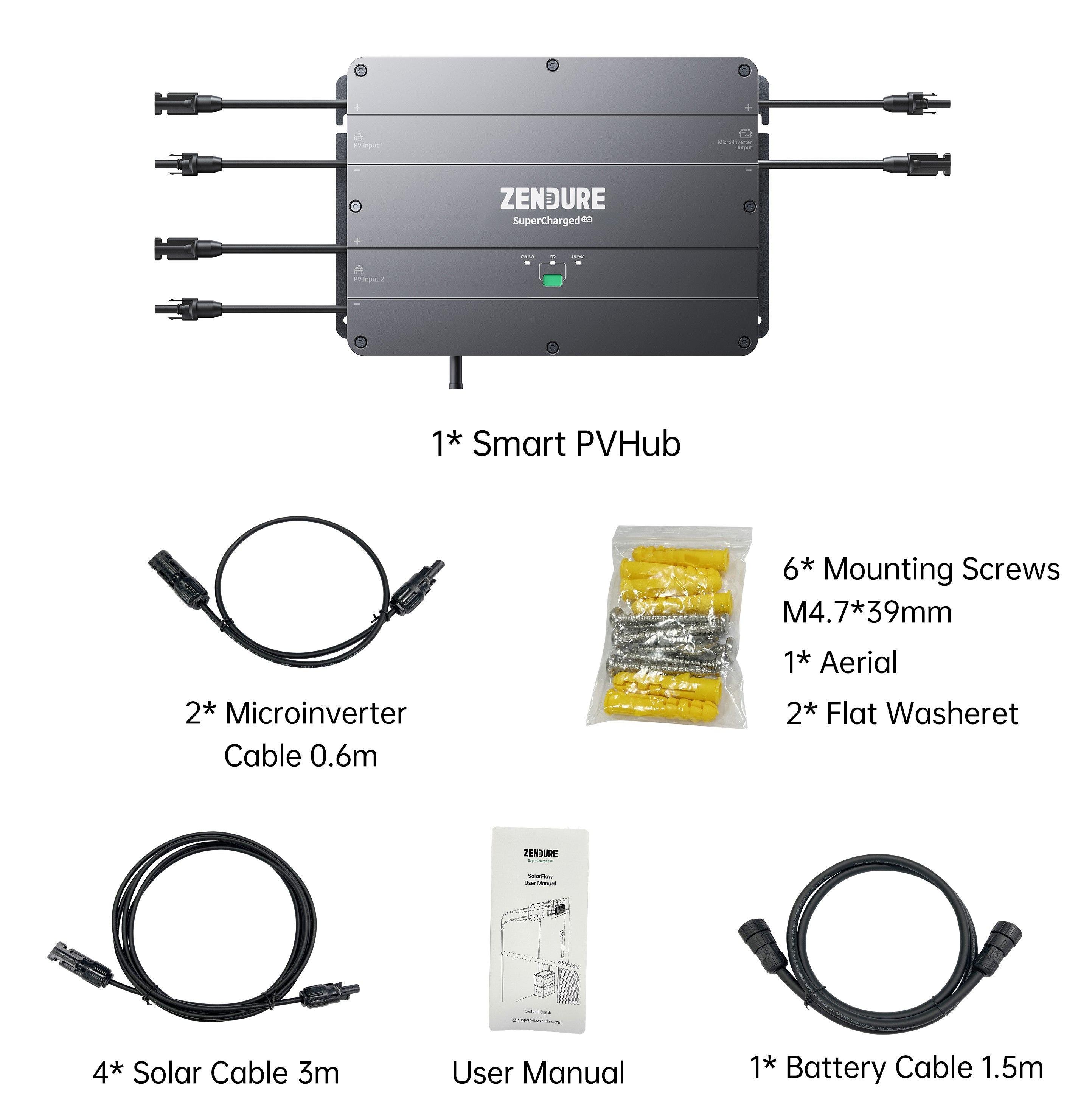 800/800W Balkonkraftwerk Komplettset mit ZENDURE Speichersystem 2x 400W HJT N-Type Doppelglas Solarmodule + 800W ENVERTECH Wechselrichter