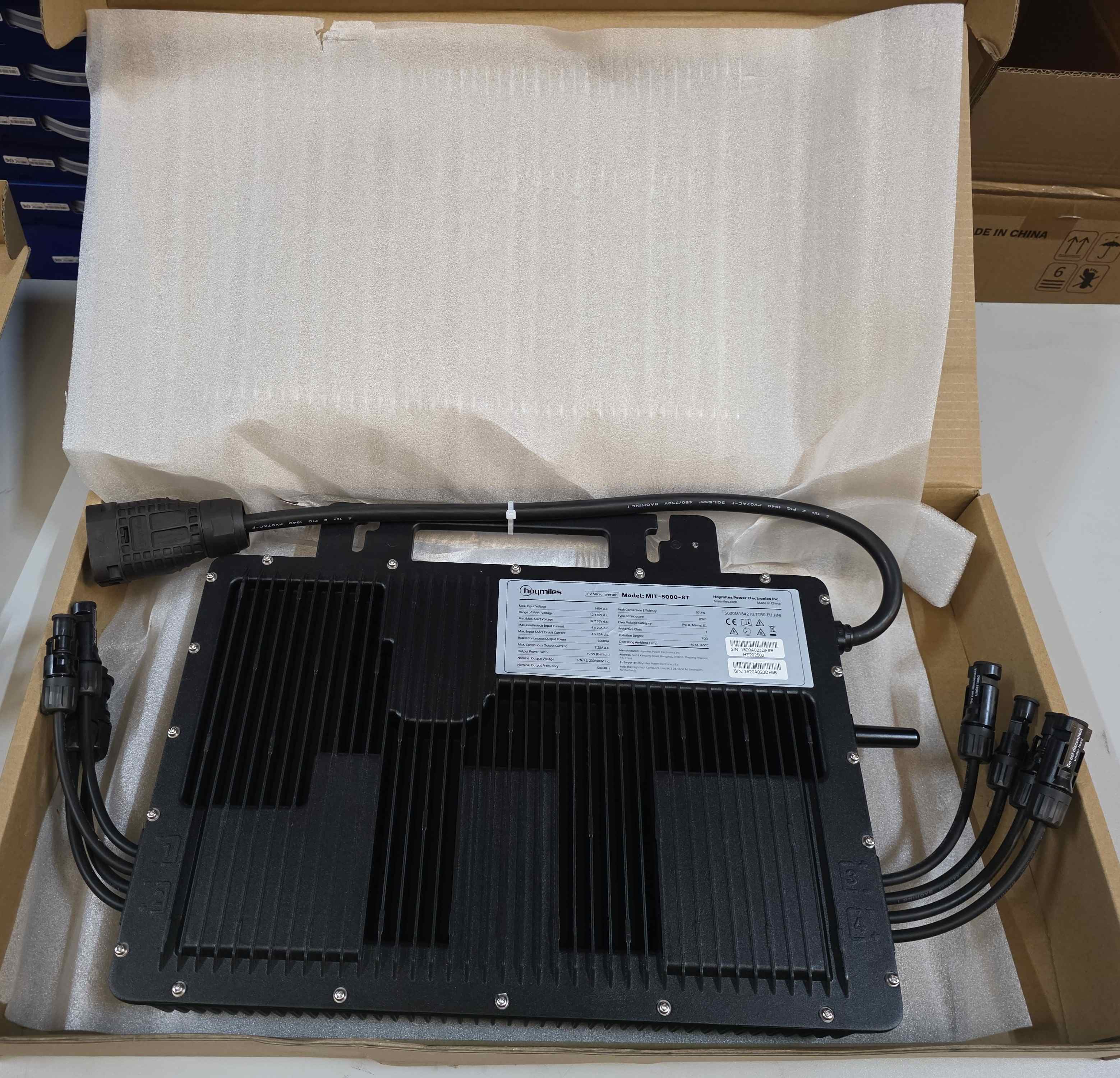 5000 W Hoymiles MIT-5000-8T · Mikro-Wechselrichter · 3-phasig · 4 MPPT · 8-in-1 · IP67 · PV Wechselrichter