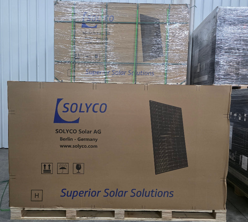 500W SOLYCO R-BG 108h.5/500 Glas/Glas, bifazial, Full-Black, HJT