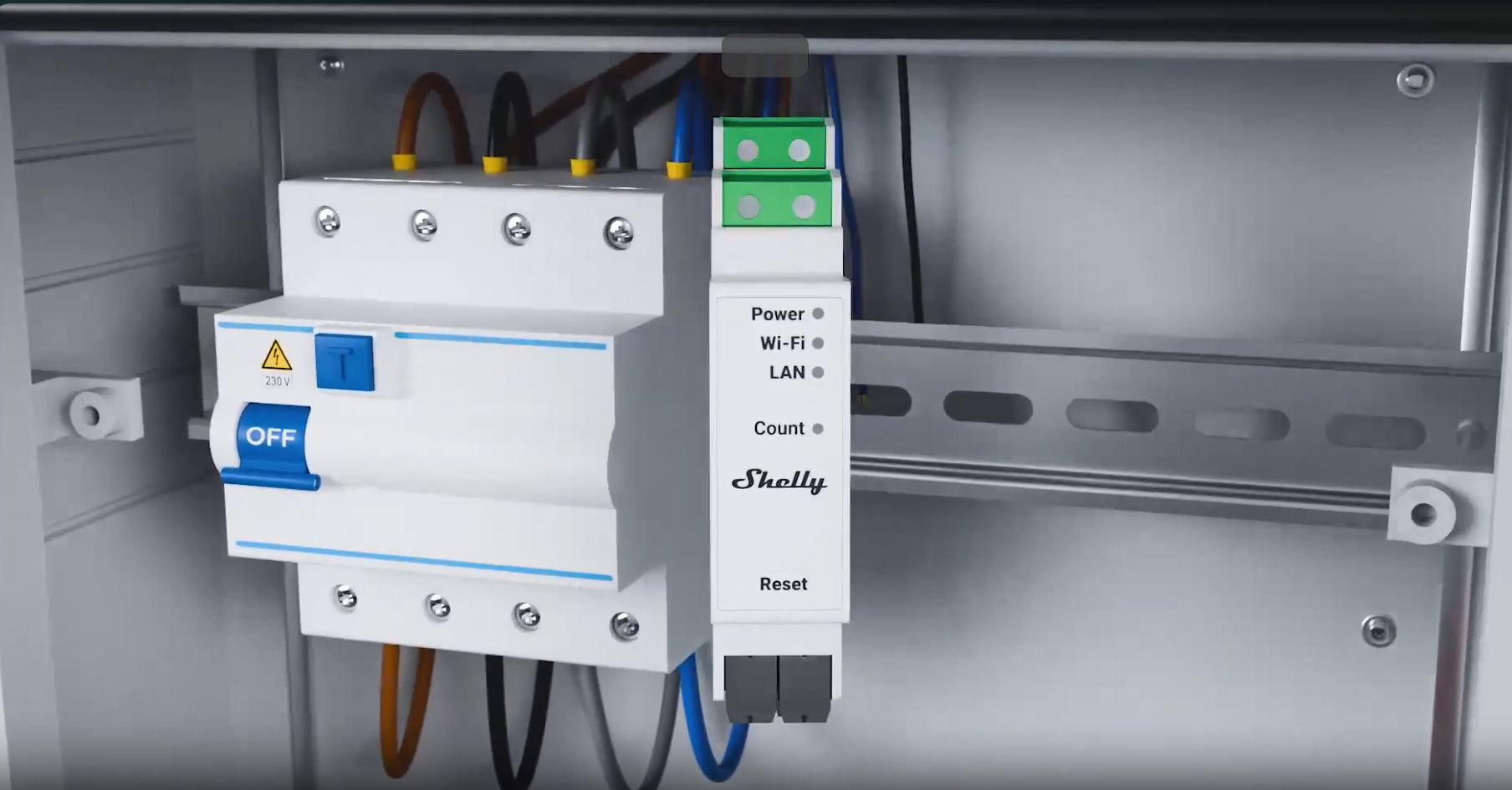 Shelly Pro 3EM 3x 120A Inkl. 3 CT Klemmen, Stromverbrauchsmessgerät, Energiemessgerät, Smartmeter