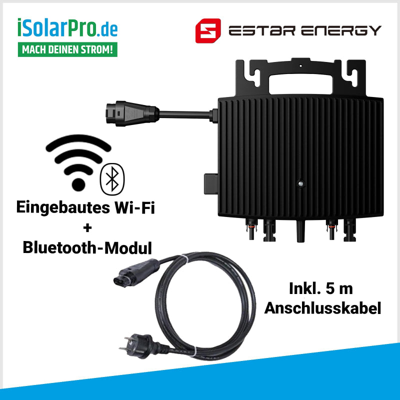 800W ESTAR ENERGY ES-800-W Mikro Wechselrichter Balkonkraftwerk Solar