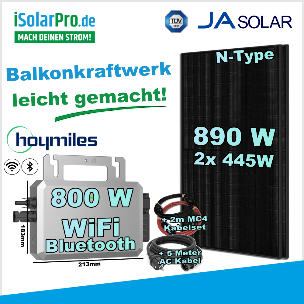 445w JA Solar JAM54D41-445/LB + 800w EStar Bundle