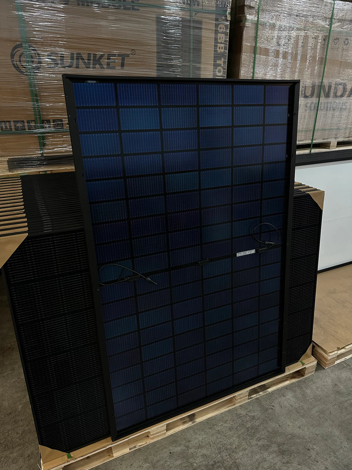 440W SUNKET TOPCon Bifacial N-Type Full Black Solarmodule 1762x1134x30 Photovoltaik Solarpanel