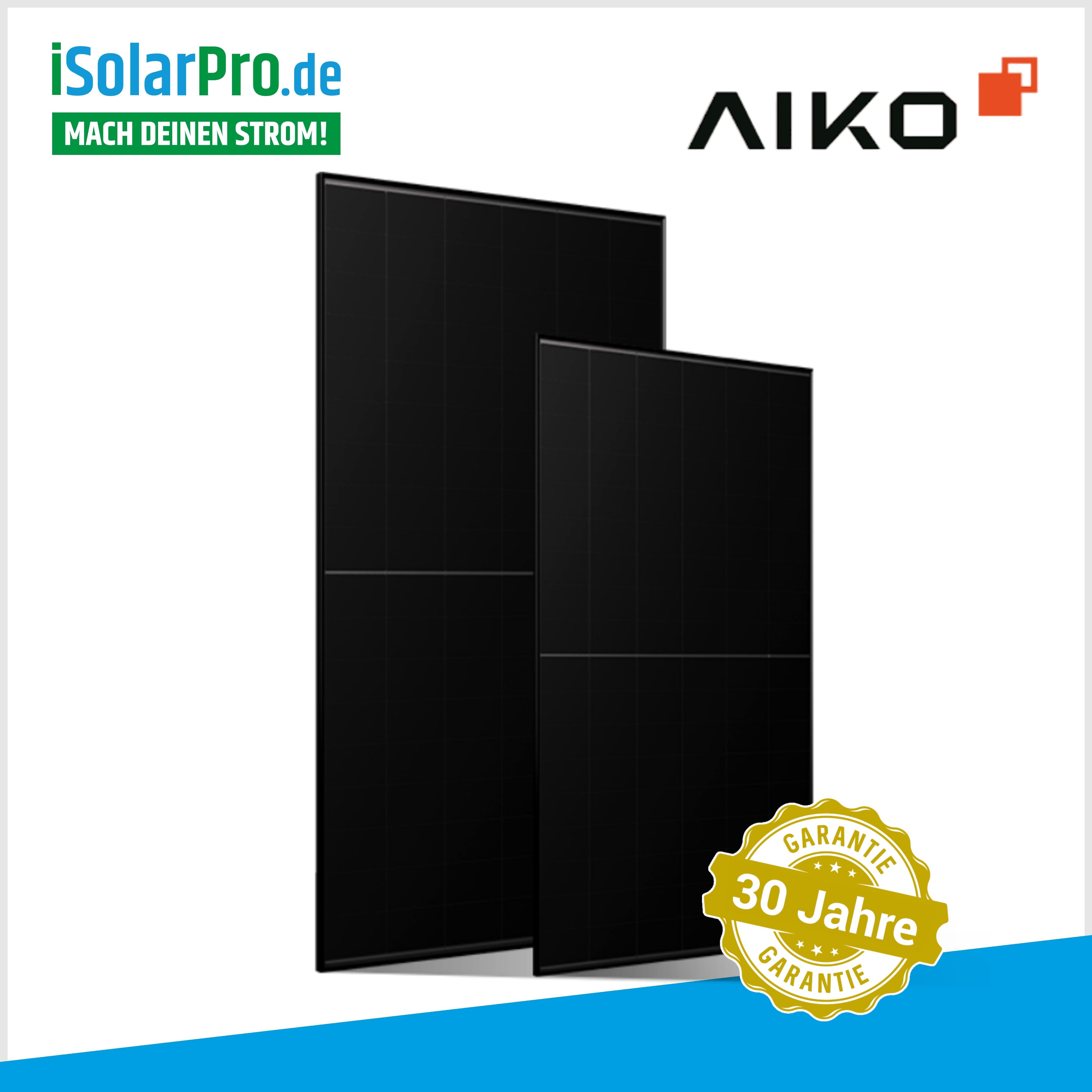 450W AIKO-A450-MAH54Mb Black Hole N-Type ABC Fullblack 1722x1134x30mm Solarpanel Solarmodul Photovoltaik