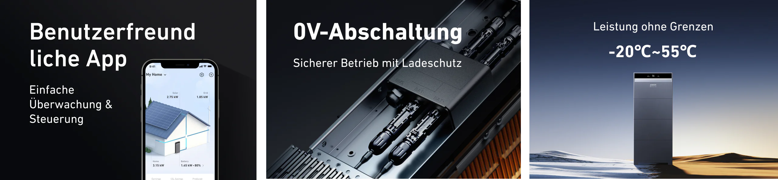 ANKER SOLIX X1 Hybrid-Dreiphasen-Energiespeichersystem Batterie