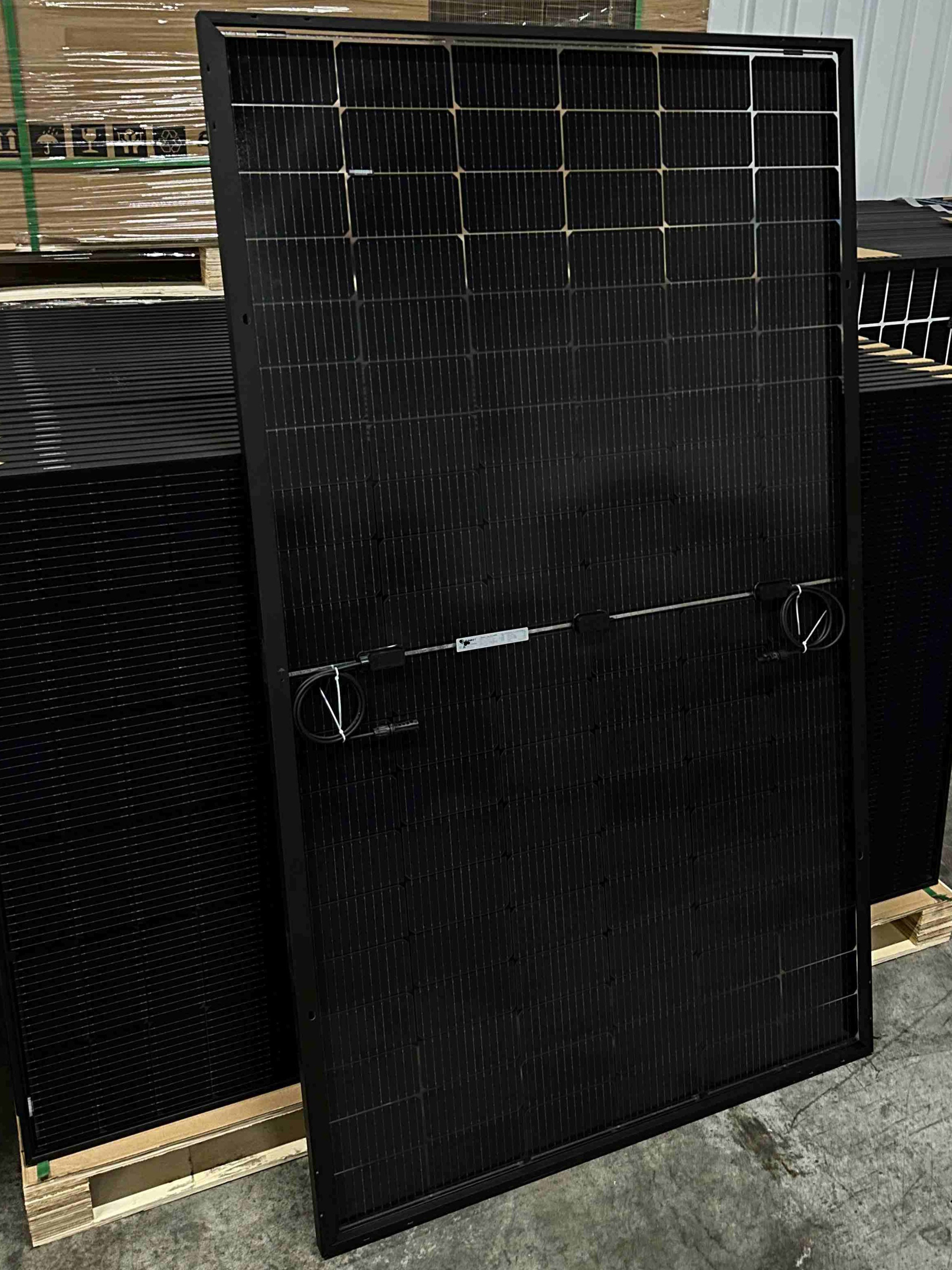 800/800W Balkonkraftwerk -Set / 2x 400W TRANSPARENT bifazial FULL BLACK Solarmodule + 800W Hoymiles Wechselrichter