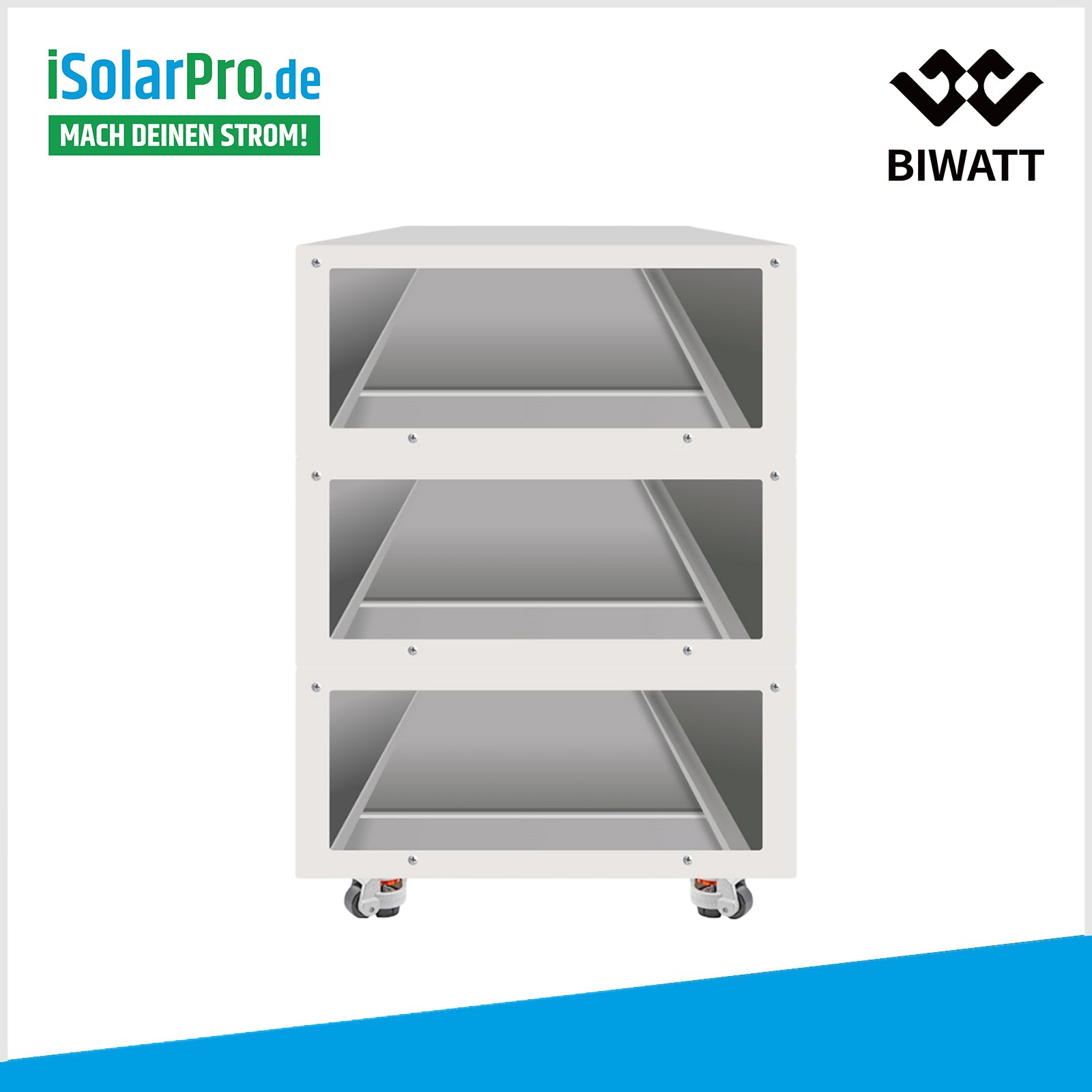 BIWATT Batteriegestell 3-lagig für 4,5kWh R2 Natrium-Ionen Batteriemodul