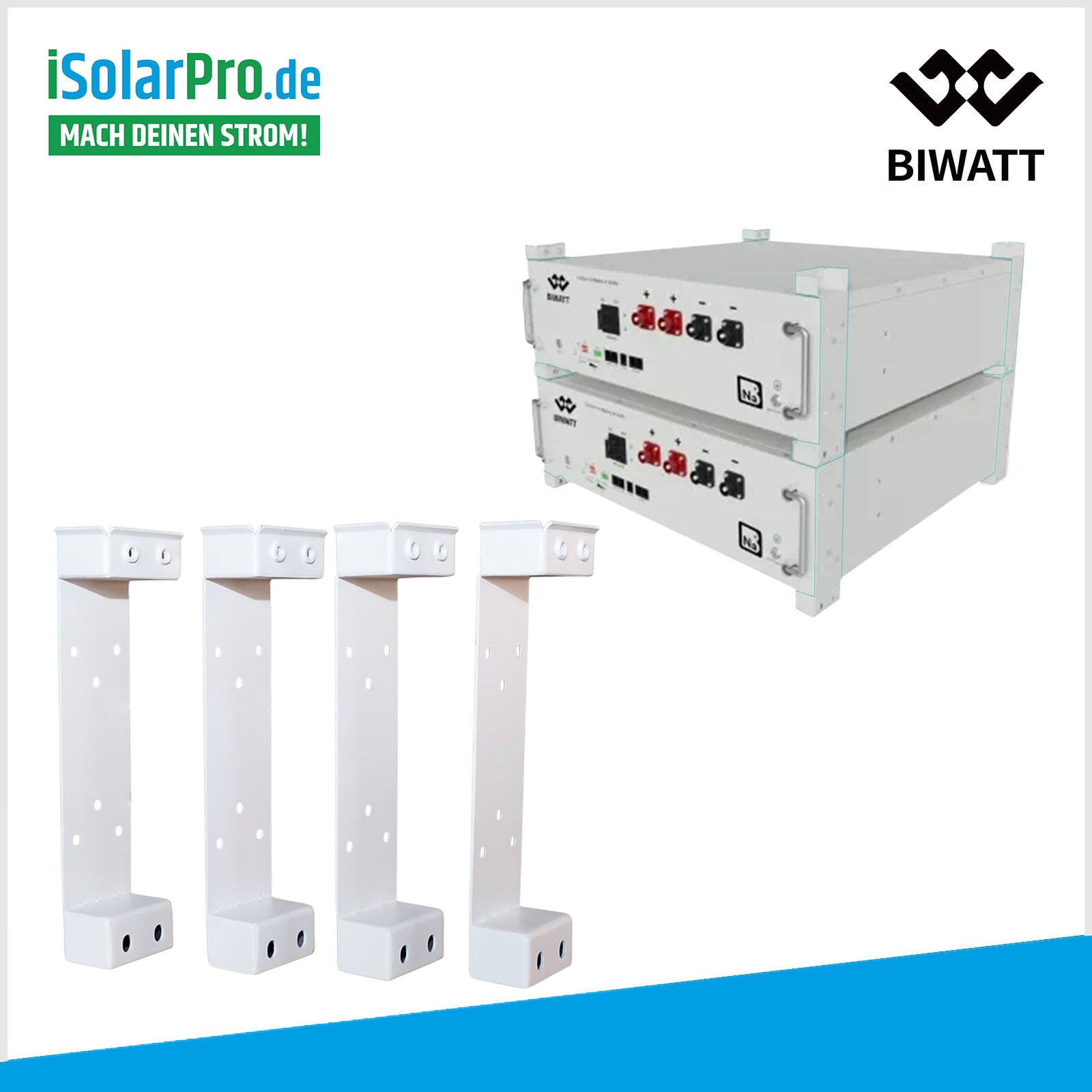 BIWATT Easy Rack Batteriegestell-Set (Indoor) für 4,5kWh R2 Natrium-Ionen Batteriemodul