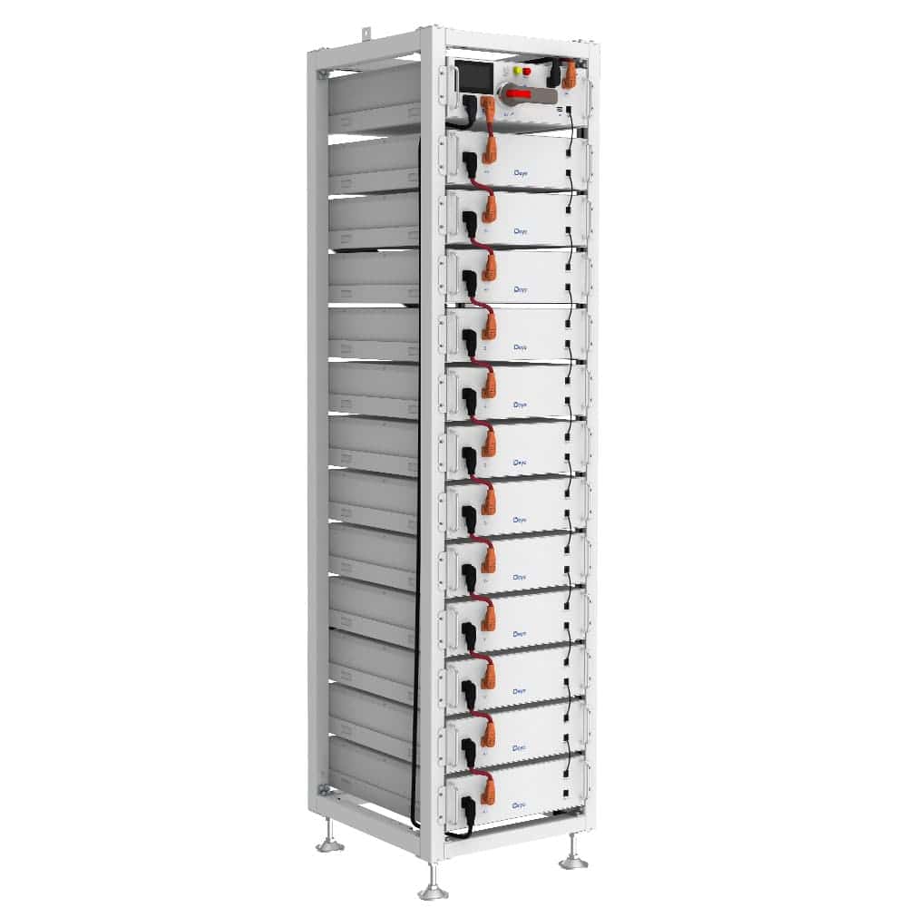 H Rack Meter Deye 3U-H-Rack für Hochvolt 12 BOS-GM 5.1 Batterien 58x59x220 cm