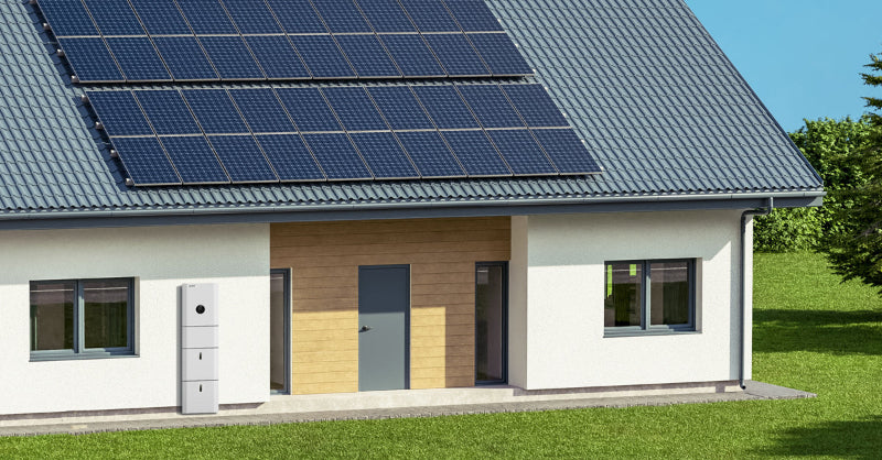 10kW Solaranlage All-in-One-Energiespeichersystem BluE + 24x450W Trina Vertex S+ Solarmodule