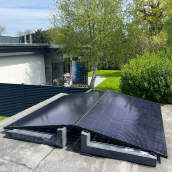 10 Grad Wattstone Flachdach Aufständerung aus Feinbeton für PV Solarmodule