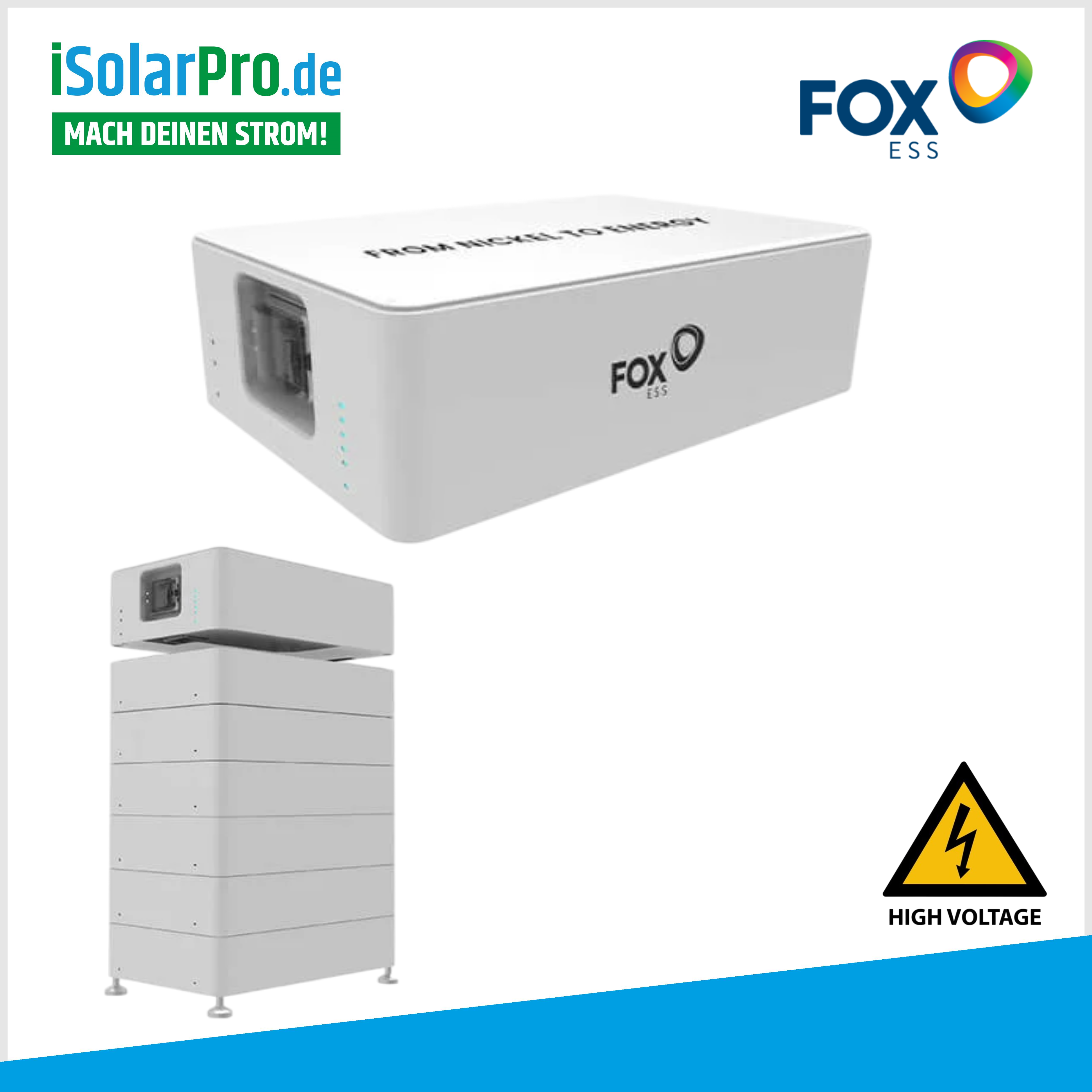 2,88 kWh FOX ECS CM2900 Batteriespeichermodul mit BMS / Steuerungseinheit