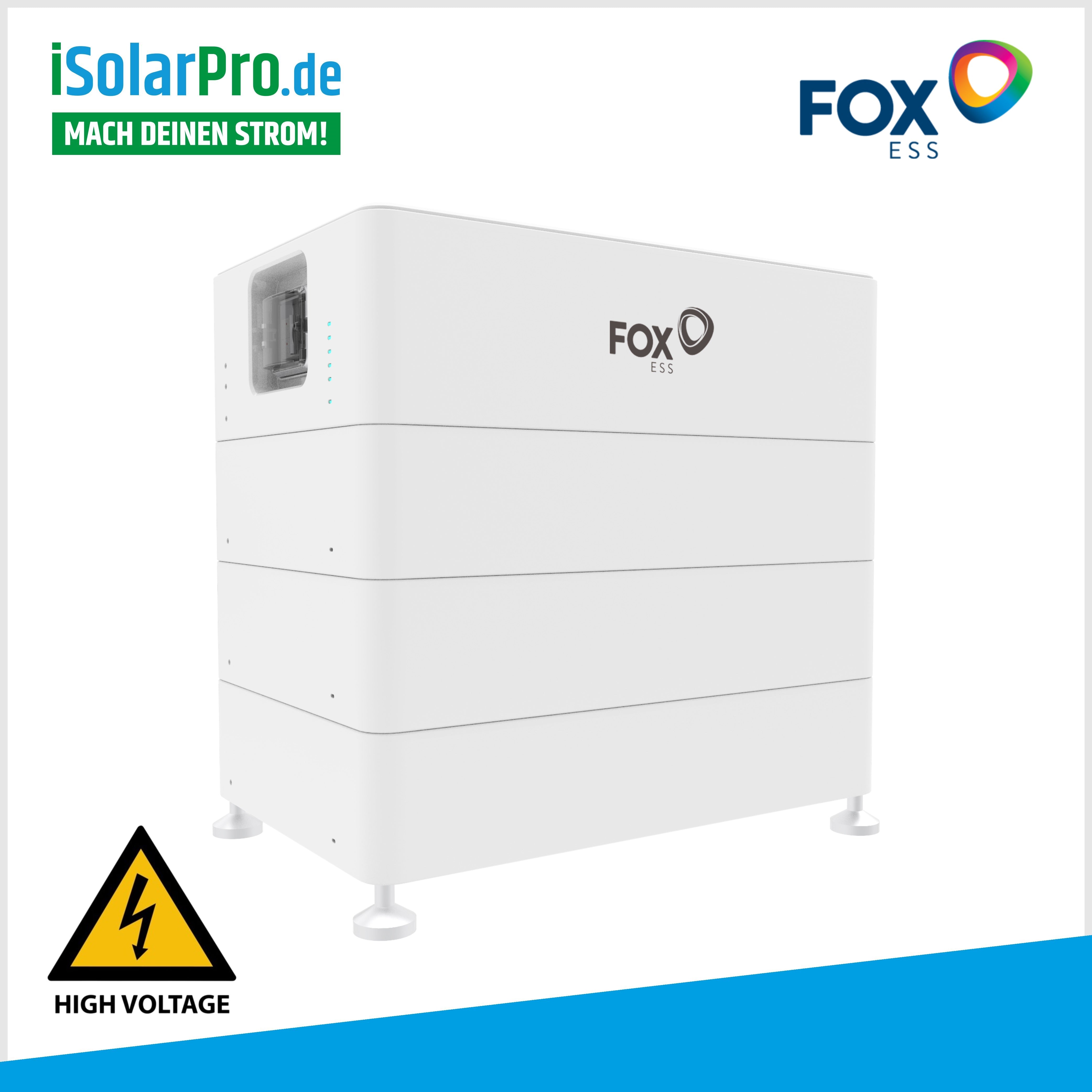 8,64 kWh FOX ECS Solar Energiespeichersystem Batteriespeichermodul 2x CS2900 + 1x CM2900 BMS Steuerungseinheit