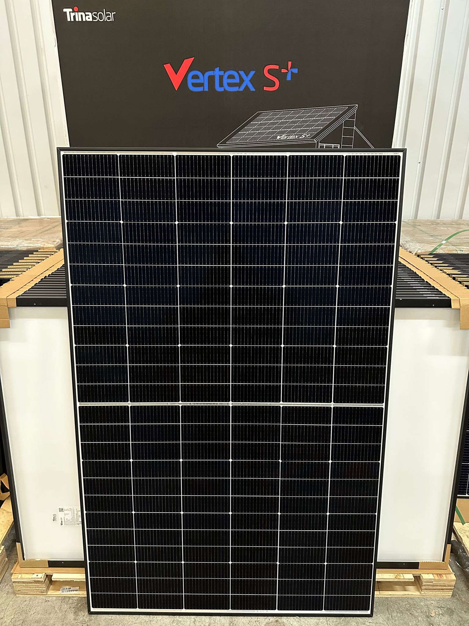 900/750W Balkonkraftwerk - Set 2 x 450W Trina Vertex S Solarmodule + 750W Growatt Wechselrichter + WiFi-Stick