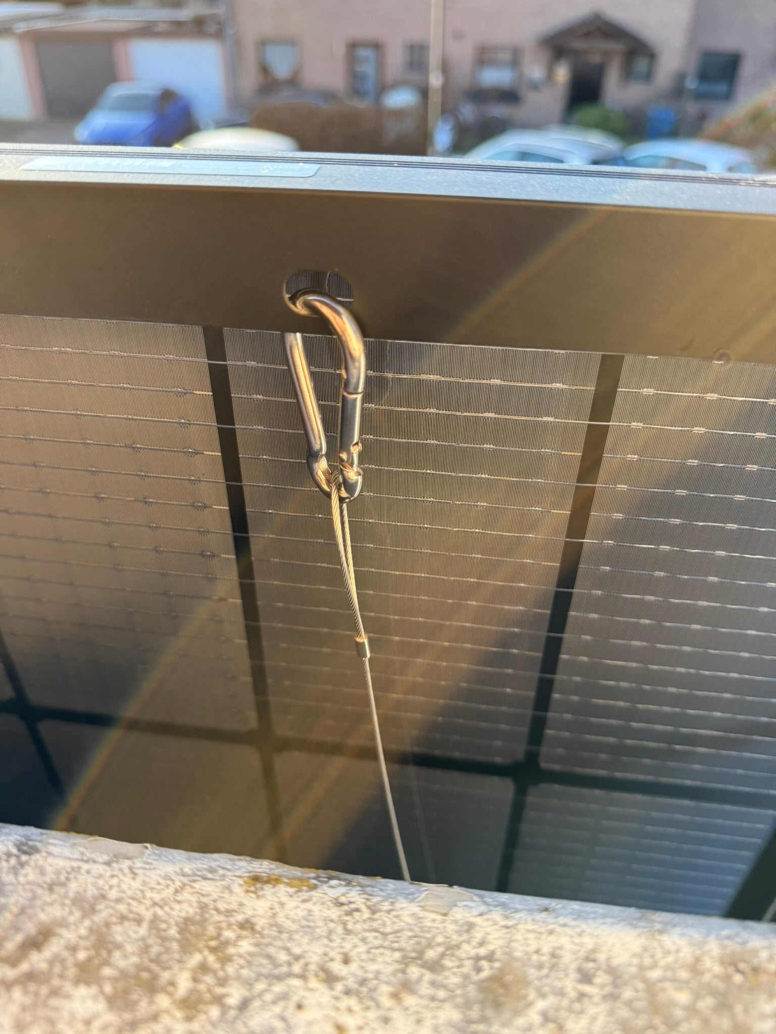 Wattstone Balkonhalterung für Betonbalkone mit Mauerstärken 10 bis 18cm für 1 Modul inklusive Absturzsicherung